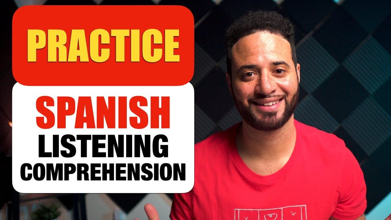 Spanish Conversation Listening Comprehension Practice | Learn Spanish